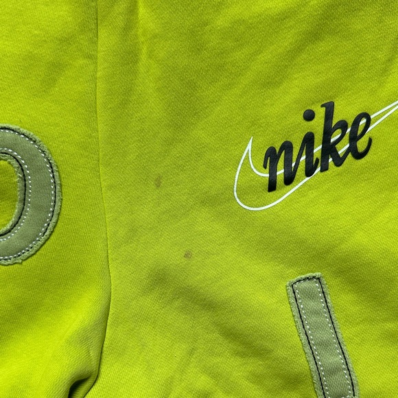 Nike Mens Loose Fit Athletics Shorts Neon Lime Green Size L - Picture 5 of 6